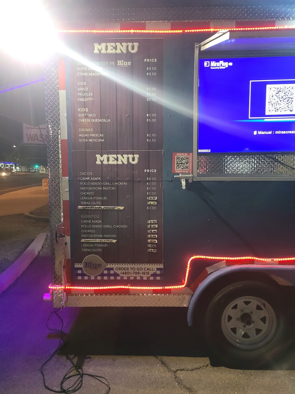 Taqueria Blue tortilla Az food truck | 715 E McKellips Rd, Mesa, AZ 85203, USA | Phone: (480) 599-9471