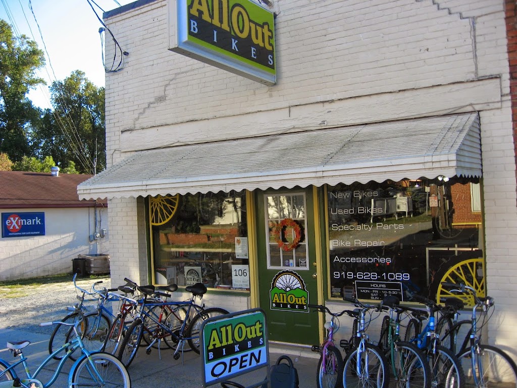 All Out Bikes | 106 S Main St, Four Oaks, NC 27524, USA | Phone: (919) 628-1089