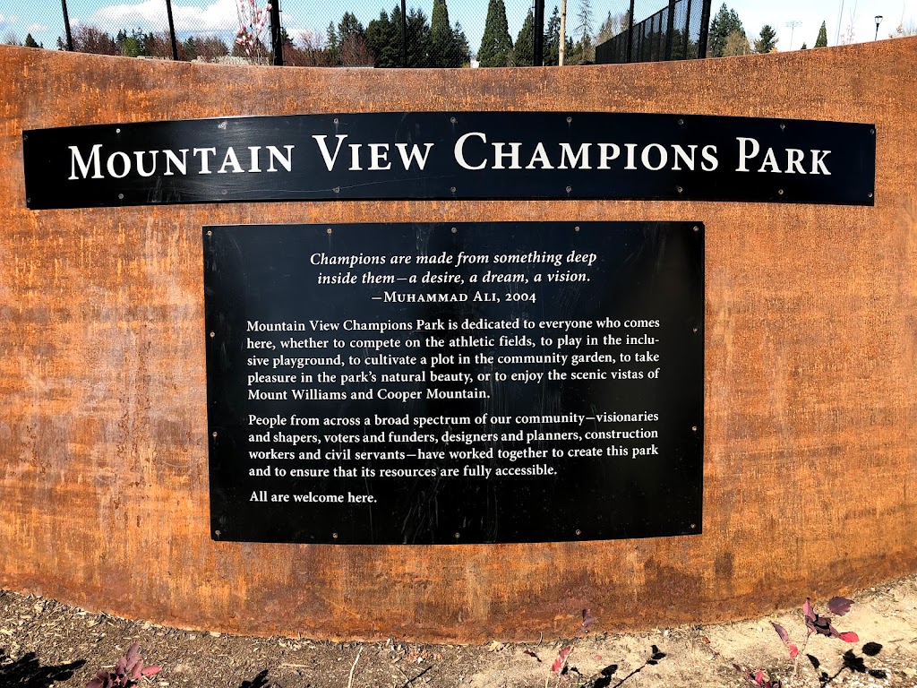 Mountain View Champions Park | 5915 SW 170th Ave, Beaverton, OR 97007, USA | Phone: (503) 645-6433