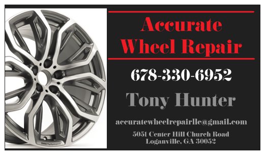 Accurate Wheel Repair LLC | 5051 Center Hill Church Rd, Loganville, GA 30052, USA | Phone: (678) 330-6952