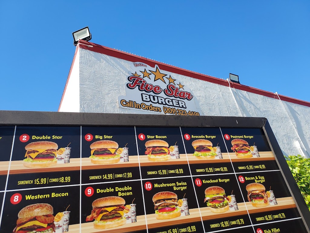 Five Star Burger Stockton | 3558 W Hammer Ln, Stockton, CA 95219 | Phone: (209) 323-4698