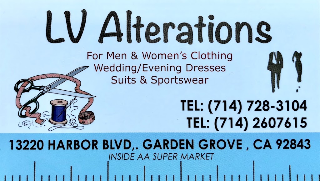 LV Alterations | 13220 Harbor Blvd, Garden Grove, CA 92843 | Phone: (714) 728-3104