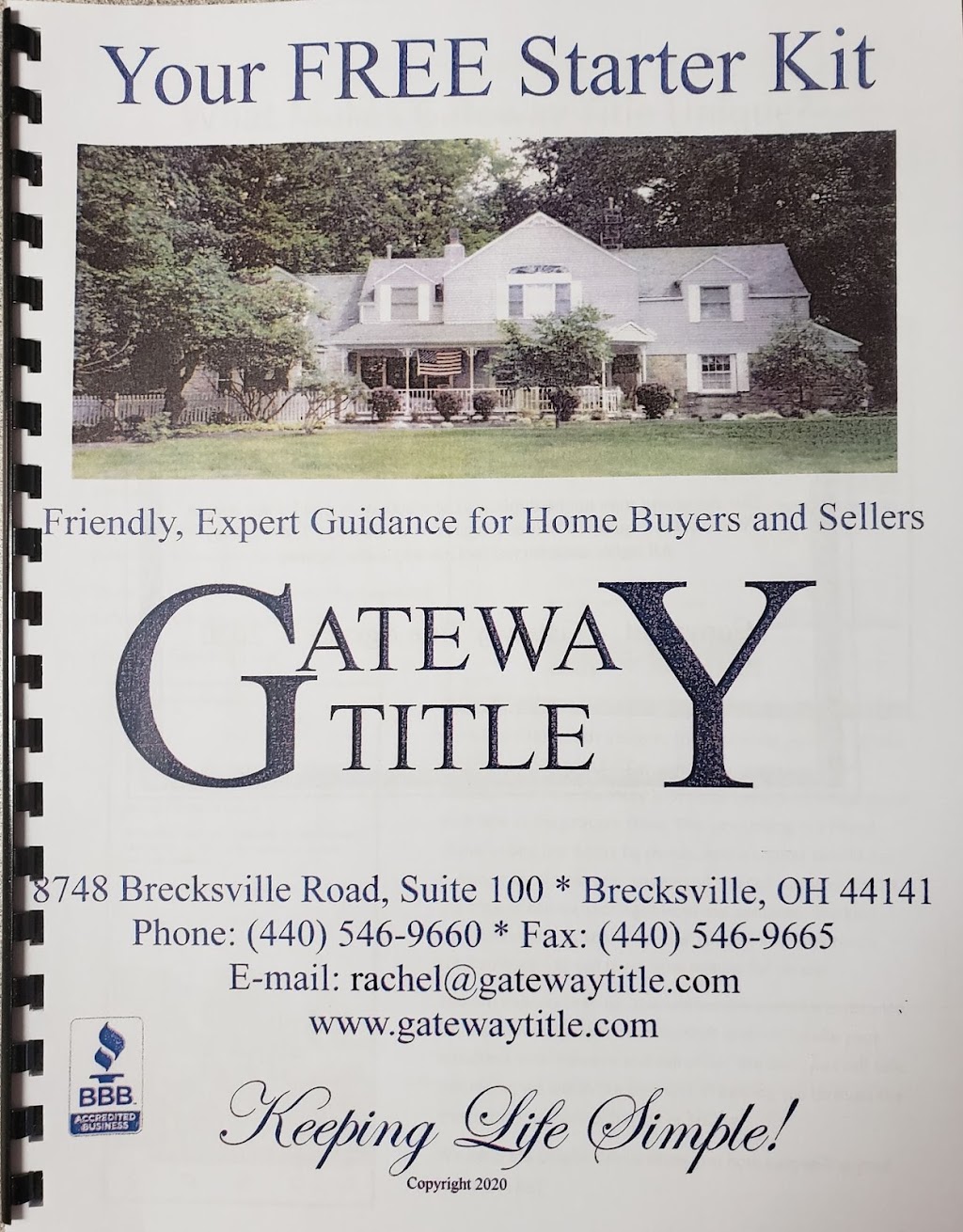 GATEWAY TITLE AGENCY | 8748 Brecksville Rd #100, Brecksville, OH 44141, USA | Phone: (440) 546-9660