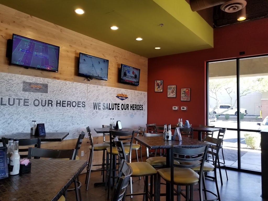 Heroes Pub and Grub | 5940 W Union Hills Dr Ste E100, Glendale, AZ 85308 | Phone: (602) 588-3000