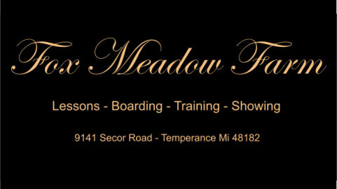 Fox Meadow Farm | 9141 Secor Rd, Temperance, MI 48182, USA | Phone: (734) 856-2584