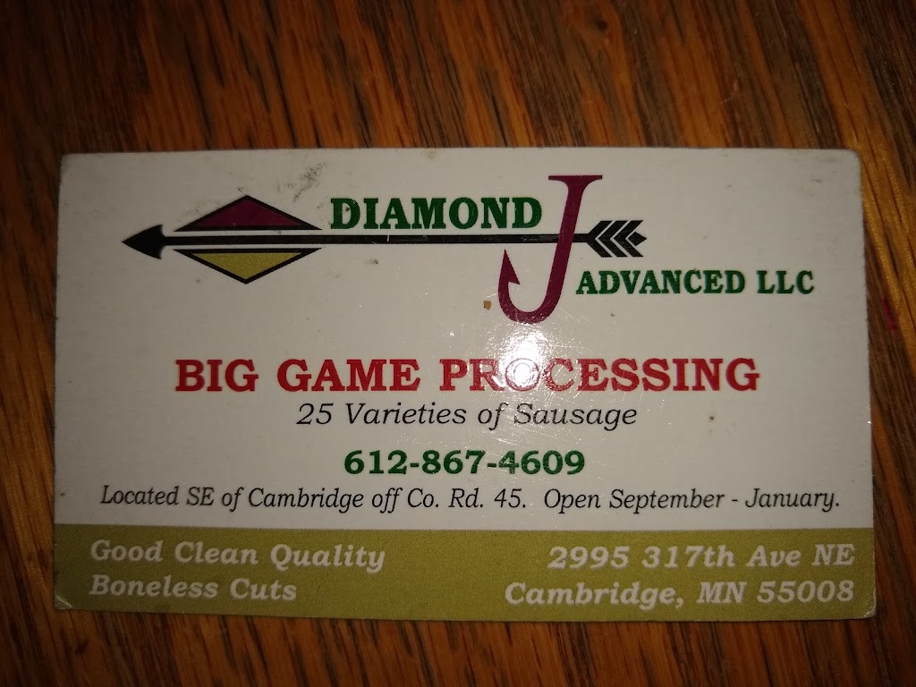 Diamond J Big Game Processing | 2995 317th Ave NE, Cambridge, MN 55008, USA | Phone: (612) 867-4609