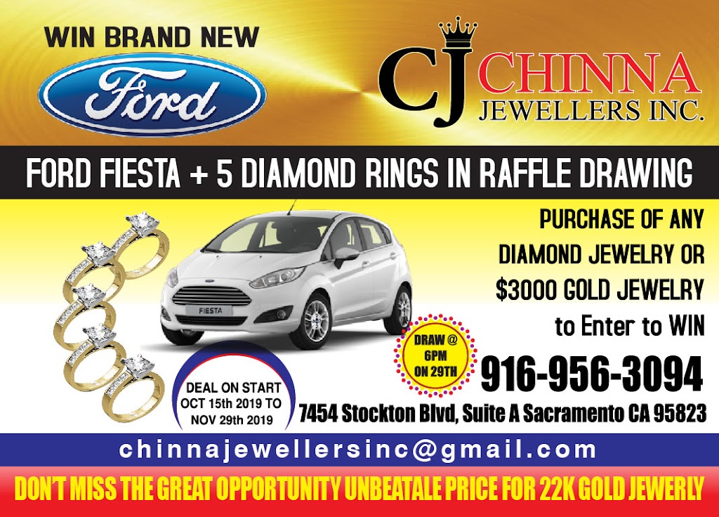 Chinna Jewellers Inc | 7454 Stockton Blvd Suite A, Sacramento, CA 95823, USA | Phone: (916) 956-3094