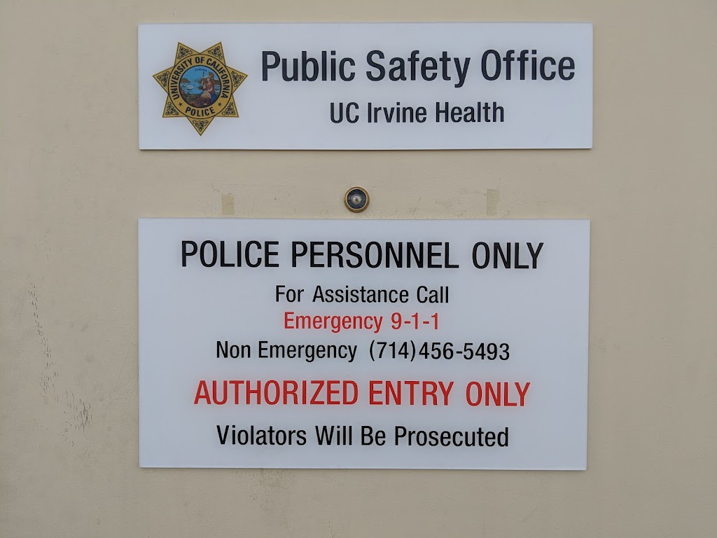 UCI Health Public Safety Division | 101 The City Dr S Building #52, Orange, CA 92868, USA | Phone: (714) 456-5493