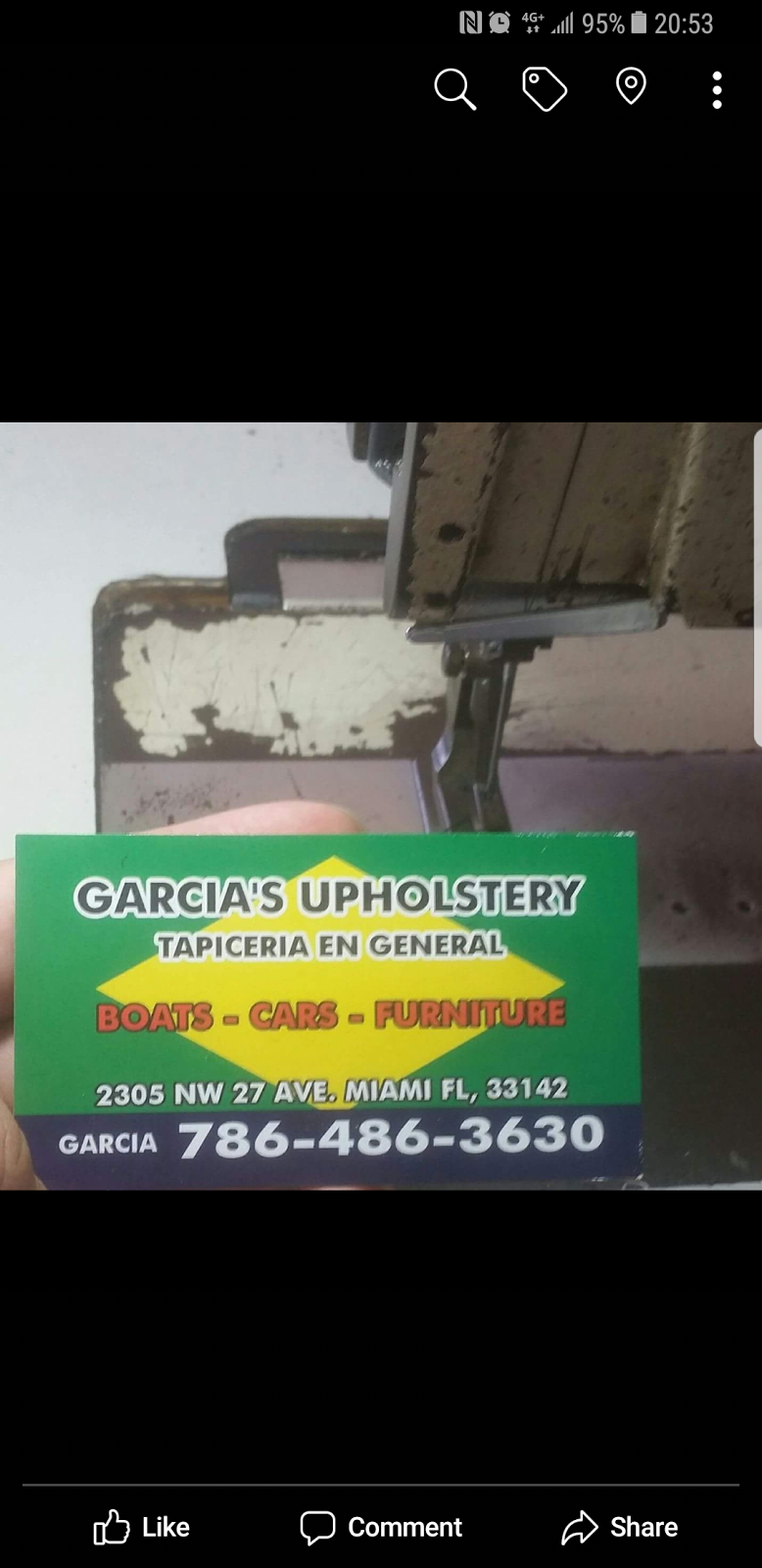 Garcias Upholstery Corp | 2305 NW 27th Ave, Miami, FL 33142, USA | Phone: (786) 486-3630