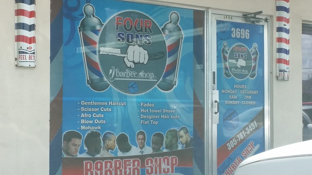 Four Sons Barbershop | 3696 FL-7, Lauderdale Lakes, FL 33319, USA | Phone: (305) 781-3457