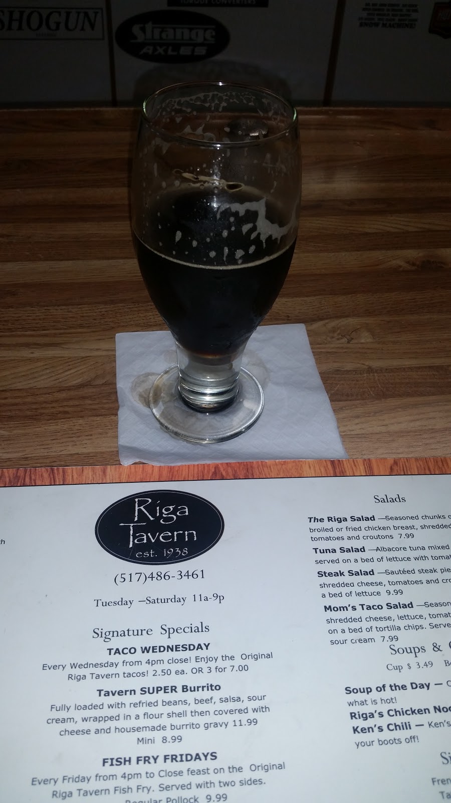 Riga Tavern | 7495 Riga Hwy, Riga, MI 49276, USA | Phone: (517) 486-3461