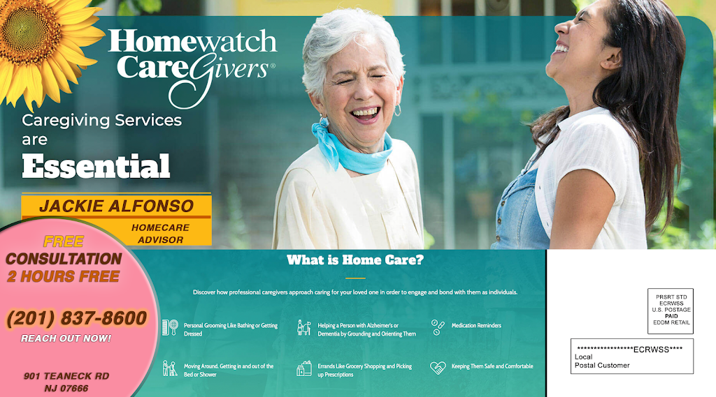 Homewatch CareGivers of Bergen | 901 Teaneck Rd #2s, Teaneck, NJ 07666, USA | Phone: (201) 212-6012