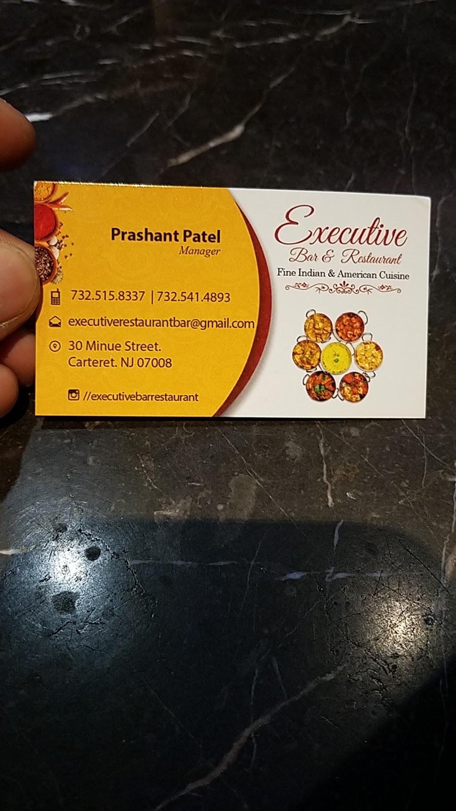 Executive bar & restaurant Fine Indian American cuisine | 30 Minue St, Carteret, NJ 07008, USA | Phone: (732) 541-4893