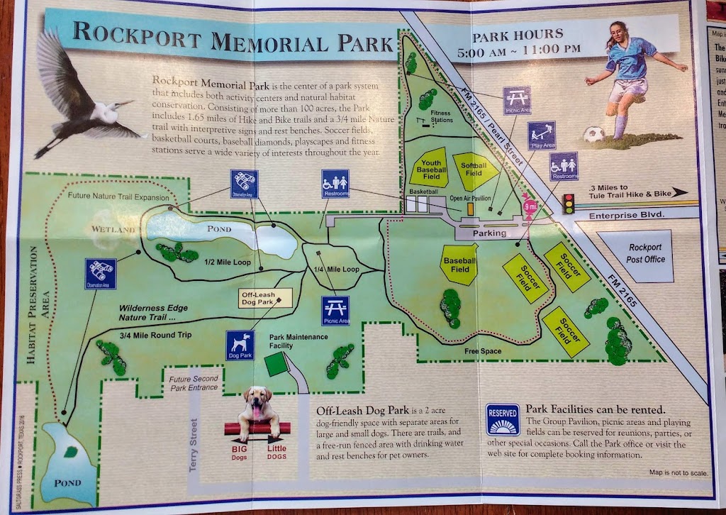 Memorial Park Hike & Bike Nature Trails | Enterprise Blvd, Rockport, TX 78382, USA | Phone: (361) 727-2158