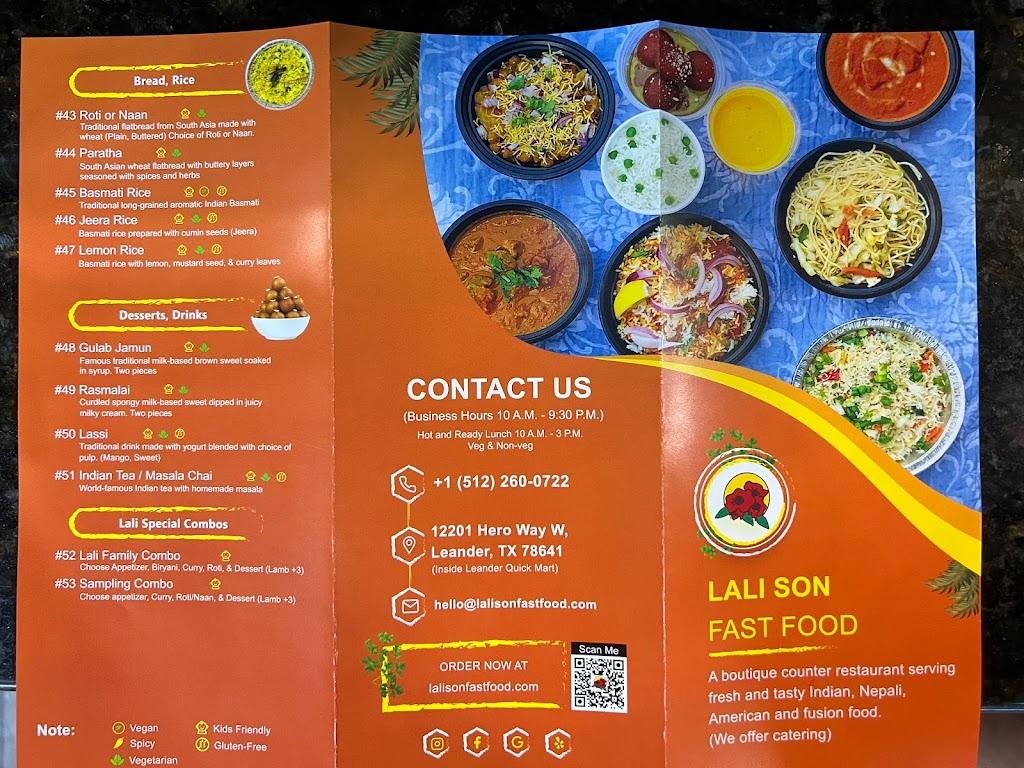 Lali Son: Nepalese Restaurant | 12201 Hero Way W, Leander, TX 78641, USA | Phone: (512) 260-0722