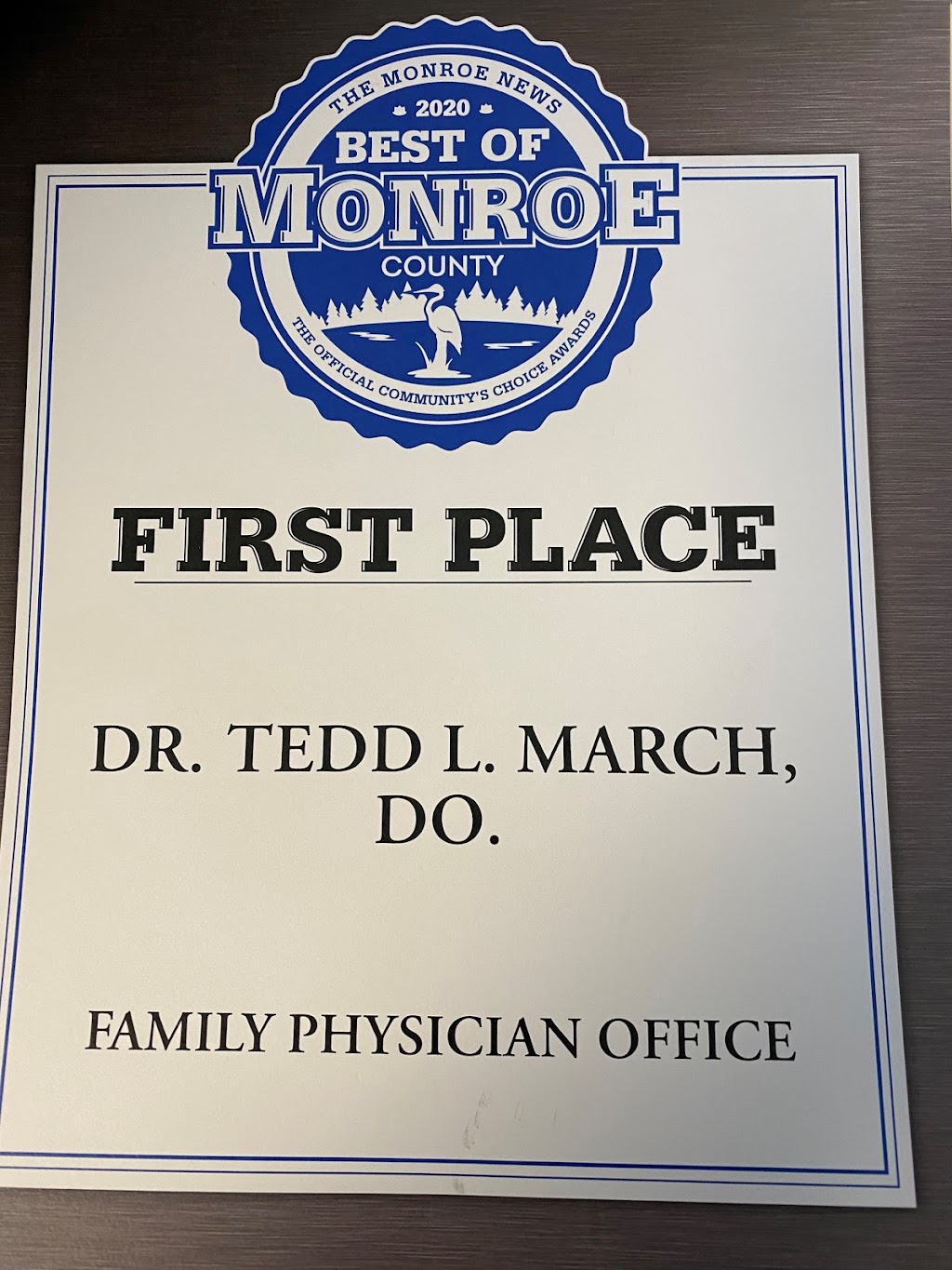 Dr. Tedd L. March, DO. | 2252 N Monroe St, Monroe, MI 48162, USA | Phone: (734) 682-5434