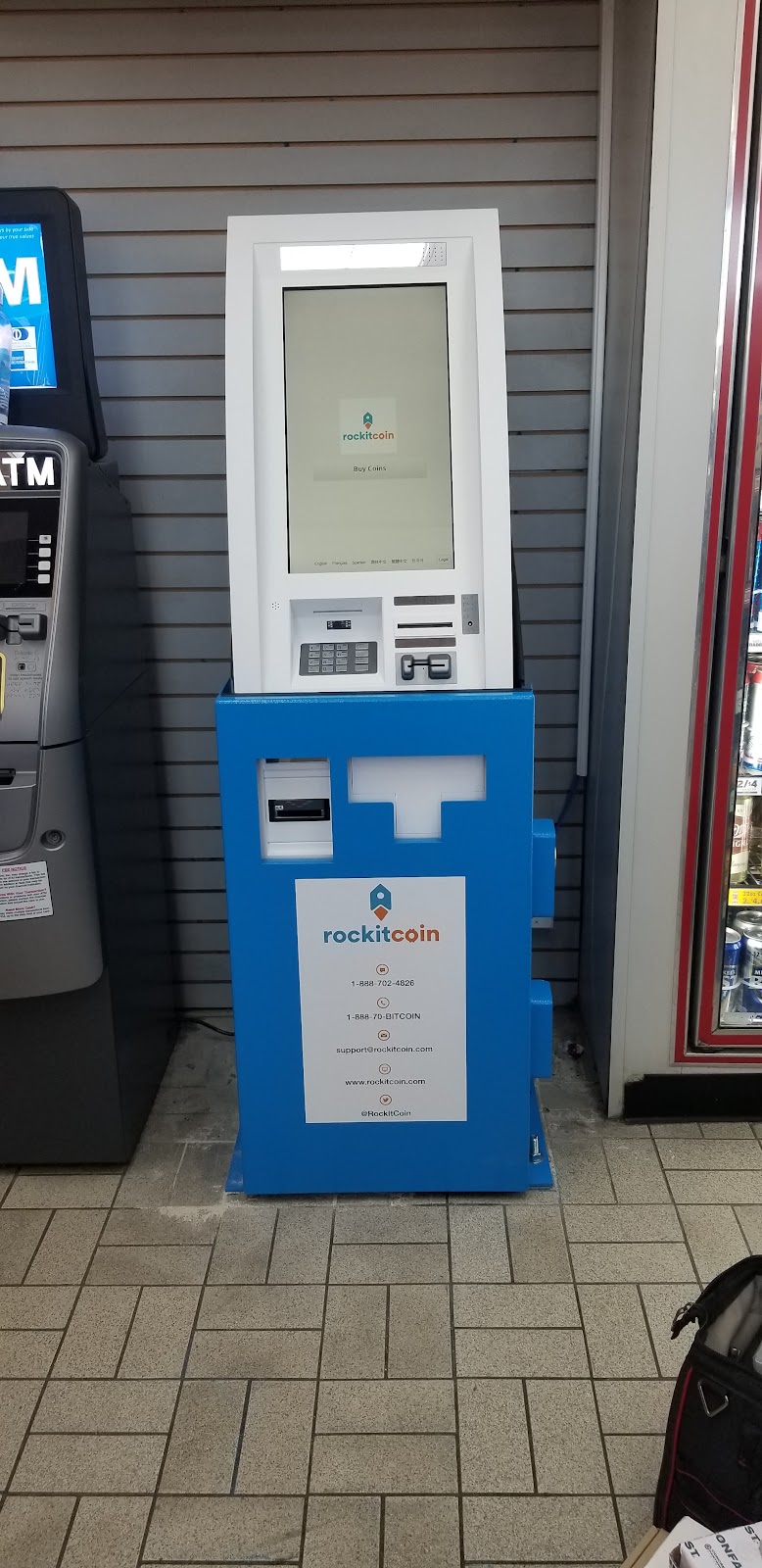 RockItCoin Bitcoin ATM | 3055 Old Denton Rd, Carrollton, TX 75007, USA | Phone: (888) 702-4826