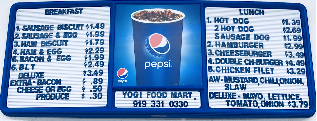 Yogi Food Mart Epco 3-Way | 259 S Raleigh St, Angier, NC 27501, USA | Phone: (919) 331-0330