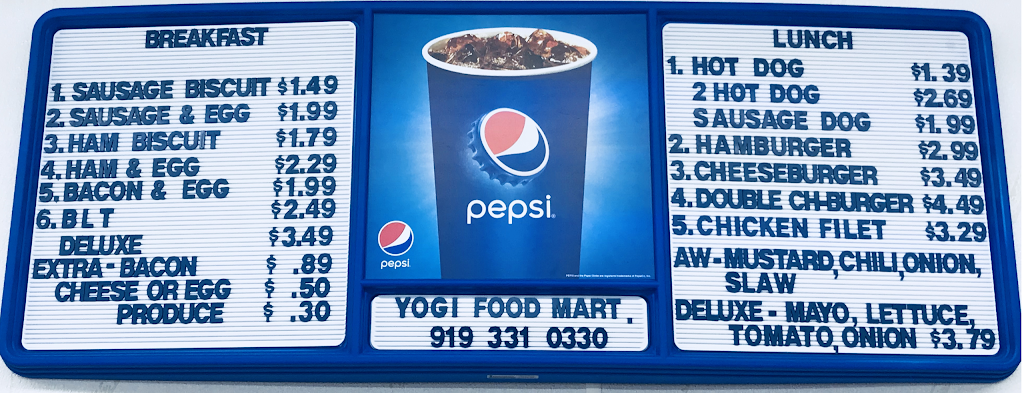 Yogi Food Mart Epco 3-Way | 259 S Raleigh St, Angier, NC 27501 | Phone: (919) 331-0330