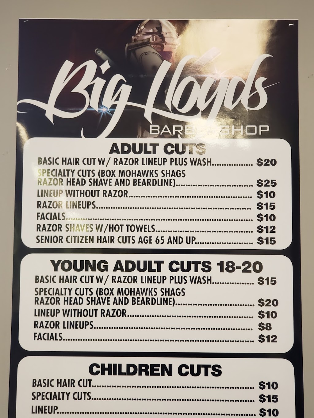 Big Lloyds Barbershop | 497 Lancaster Ave, Reynoldsburg, OH 43068, USA | Phone: (614) 962-0084