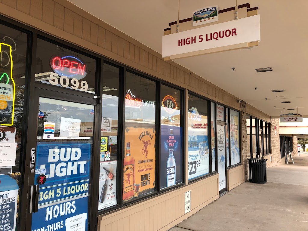 High 5 Liquor | 5099 W 120th Ave, Broomfield, CO 80020, USA | Phone: (303) 465-1301