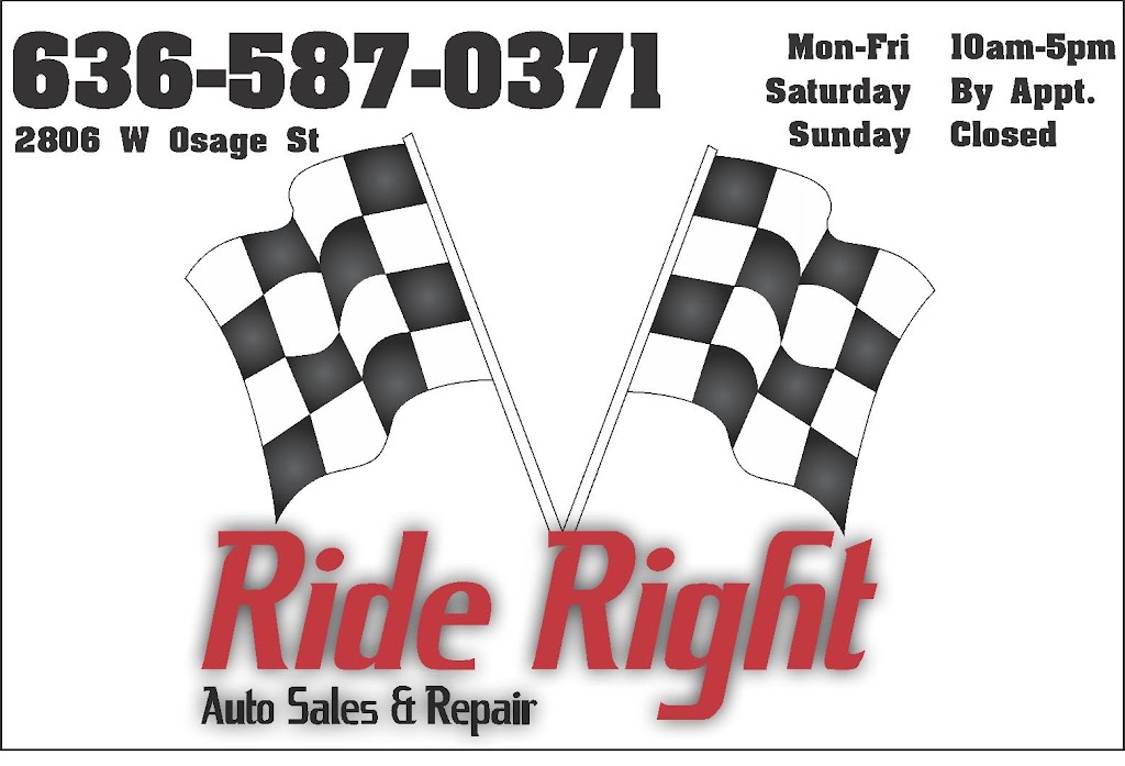 RIDE RIGHT SALES & REPAIR | 2806 W Osage St, Pacific, MO 63069, USA | Phone: (636) 821-4994