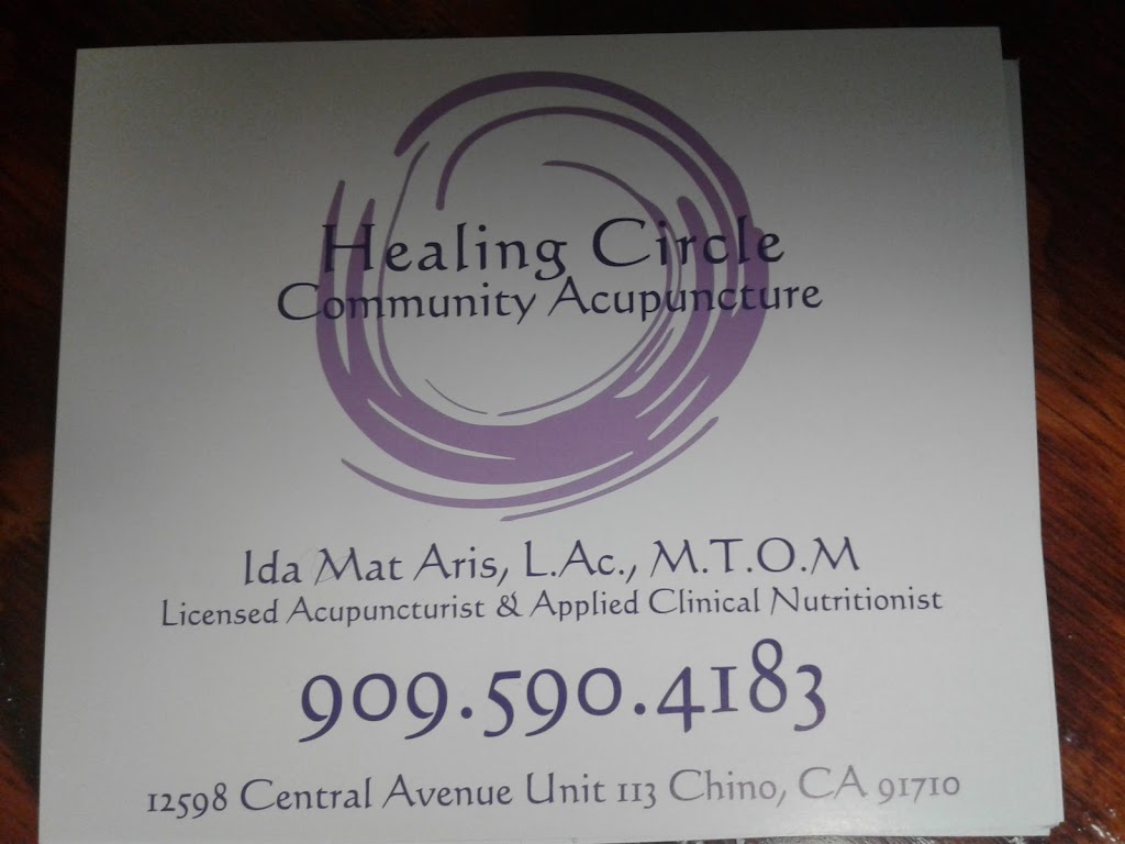 Healing Circle Community Acupuncture | 12598 Central Ave Unit 113, Chino, CA 91710, USA | Phone: (909) 590-4183