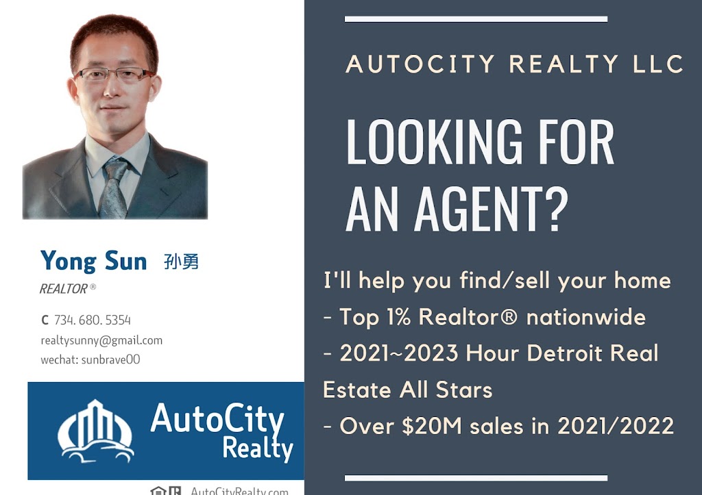 Yong Sun Realtor - AutoCity Real Estate | Hickory Point Dr, Ann Arbor, MI 48105, USA | Phone: (734) 680-5354