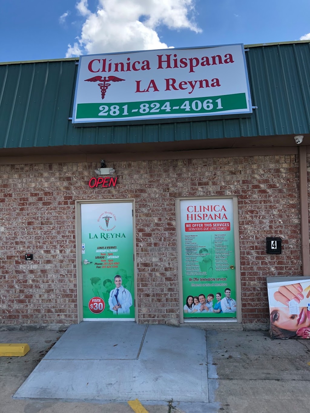 Hispanic Health Clinic La Reyna Inc.( CLINICA HISPANA) | 209 E South St Unit 4, Alvin, TX 77511, USA | Phone: (281) 824-4061