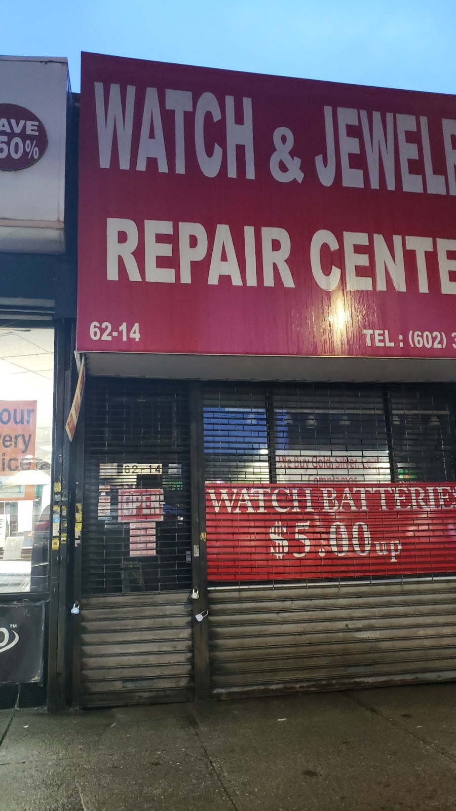 Watch & Jewelry Repair Center | 62-14 Roosevelt Ave, Woodside, NY 11377, USA | Phone: (602) 320-9728