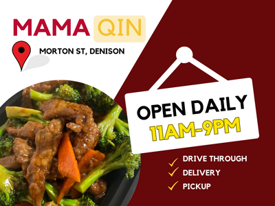 Mama Qin | 1525 W Morton St, Denison, TX 75020, USA | Phone: (903) 416-9025