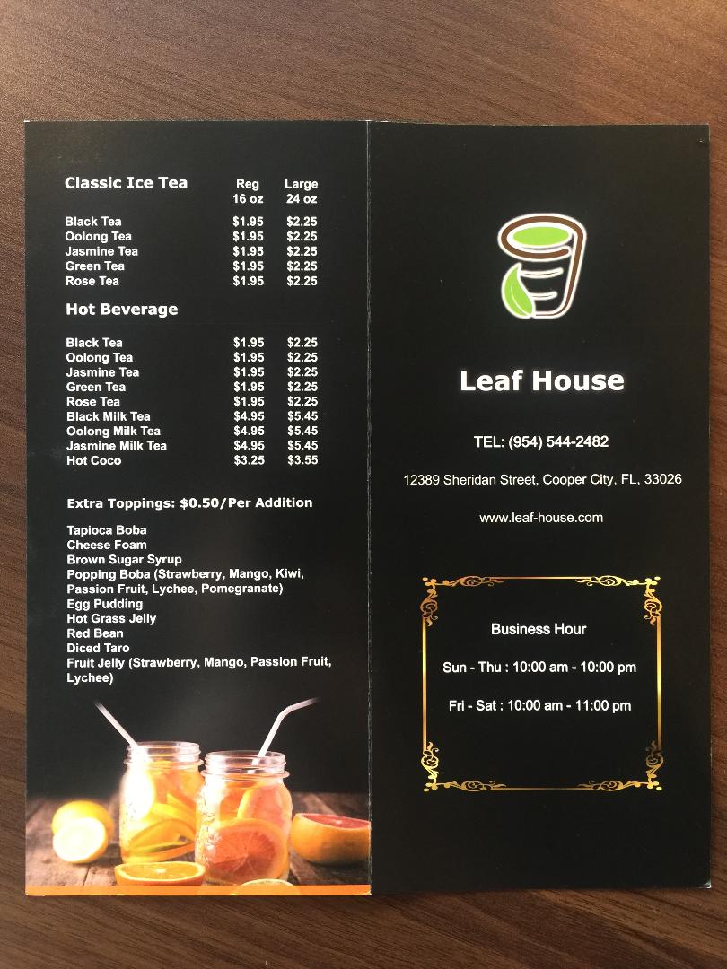 Leaf House | 12389 Sheridan St, Cooper City, FL 33026, USA | Phone: (954) 544-2482
