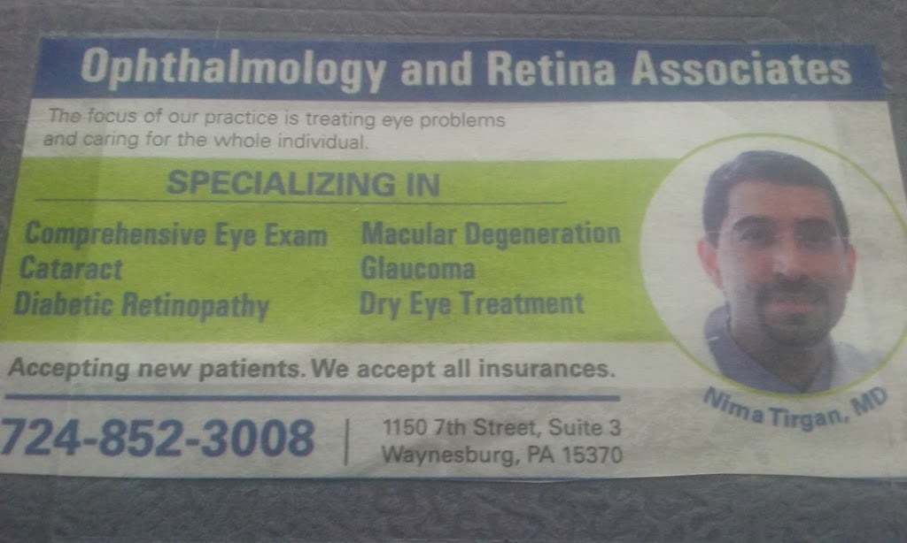 Ophthalmology And Retina Associates | 1150 7th St, Waynesburg, PA 15370, USA | Phone: (724) 852-3008