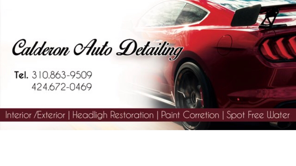 Calderon Auto detailing | 1140 W Alondra Blvd spc #47, Compton, CA 90220, USA | Phone: (310) 863-9509