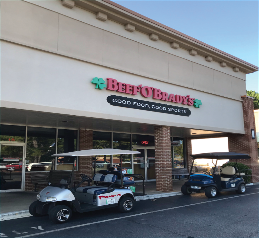 Beef O Bradys | 100 Peachtree Pkwy N Suite 18, Peachtree City, GA 30269, USA | Phone: (770) 486-1860