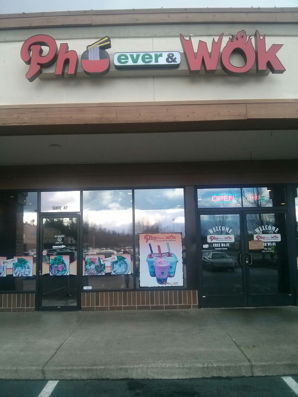 Pho Ever & Wok | 11012 Canyon Rd E, Puyallup, WA 98373, USA | Phone: (253) 539-2522