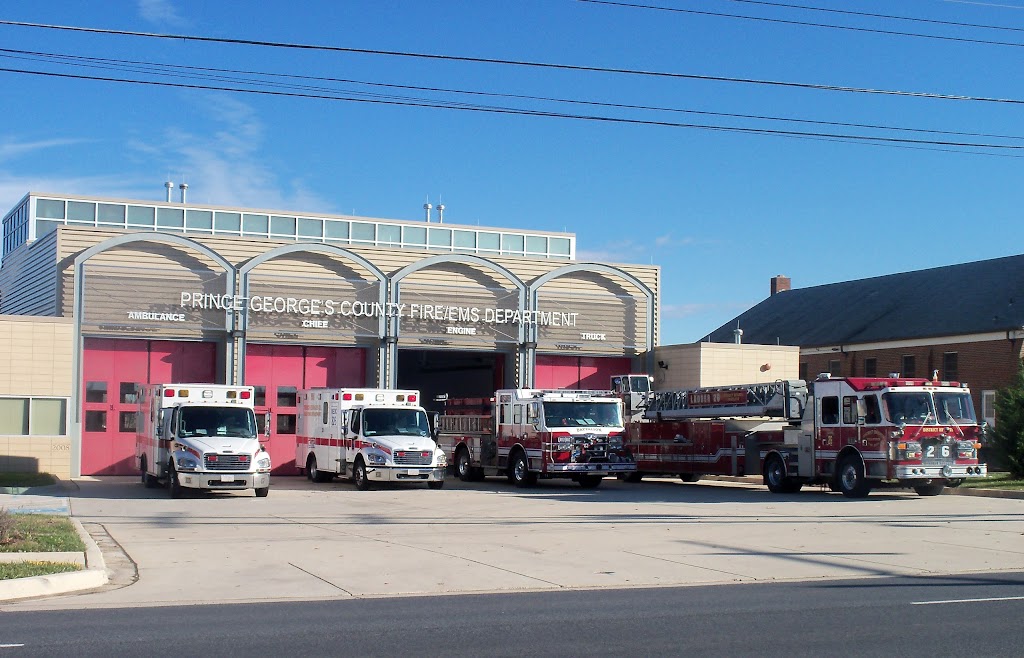 PGFD Fire station 826- District Heights | 5900 Marlboro Pike, District Heights, MD 20747 | Phone: (301) 583-2200