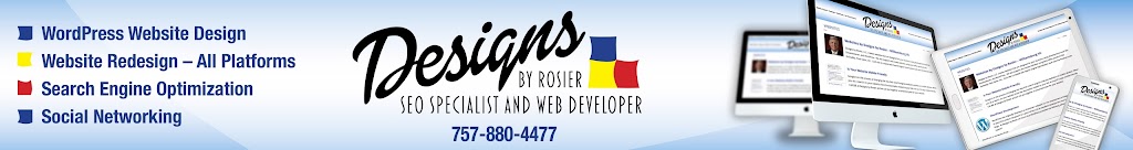 Bill Rosier - Designs by Rosier, LLC - SEO & Website Designer | 1 Somerset Ct, Williamsburg, VA 23188, USA | Phone: (757) 880-4477
