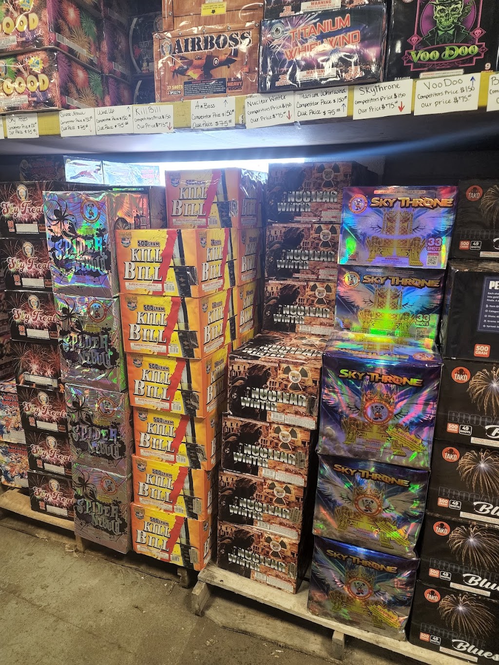 Exotic Fireworks Retail/Wholesale | 6986 N Telegraph Rd, Dearborn Heights, MI 48127, USA | Phone: (313) 477-7636