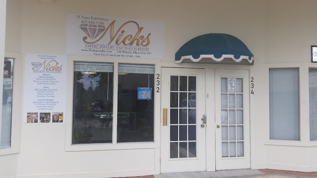 Nicks Expert Jewelry & Watch Repair | 232 Wilshire Blvd, Casselberry, FL 32707, USA | Phone: (407) 928-5188