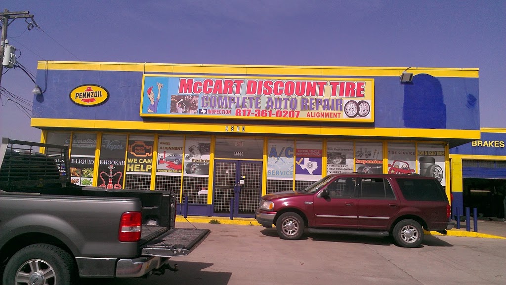 McCart Discount Tire & Auto | 6300 McCart Ave, Fort Worth, TX 76133, USA | Phone: (817) 361-0207