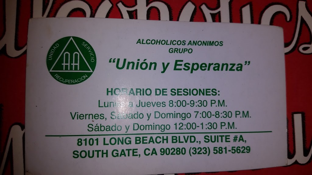 Grupo Union & Esperanza | 8101 Long Beach Blvd # A, South Gate, CA 90280, USA | Phone: (323) 581-5629