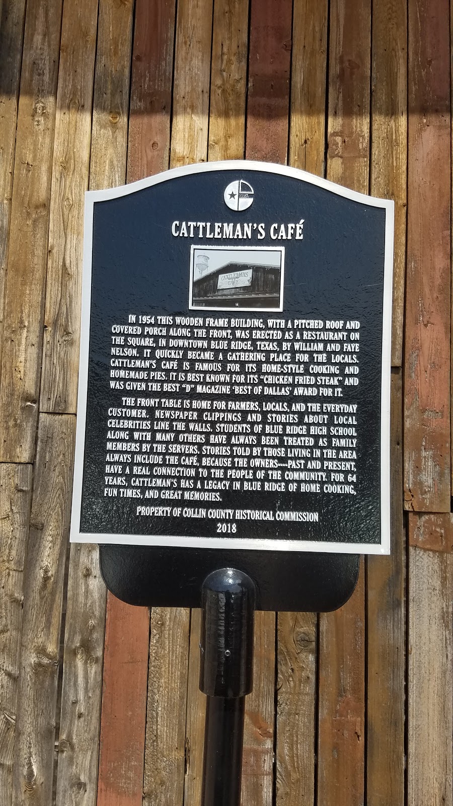 Cattlemans Cafe | 120 W James St, Blue Ridge, TX 75424, USA | Phone: (972) 752-5334