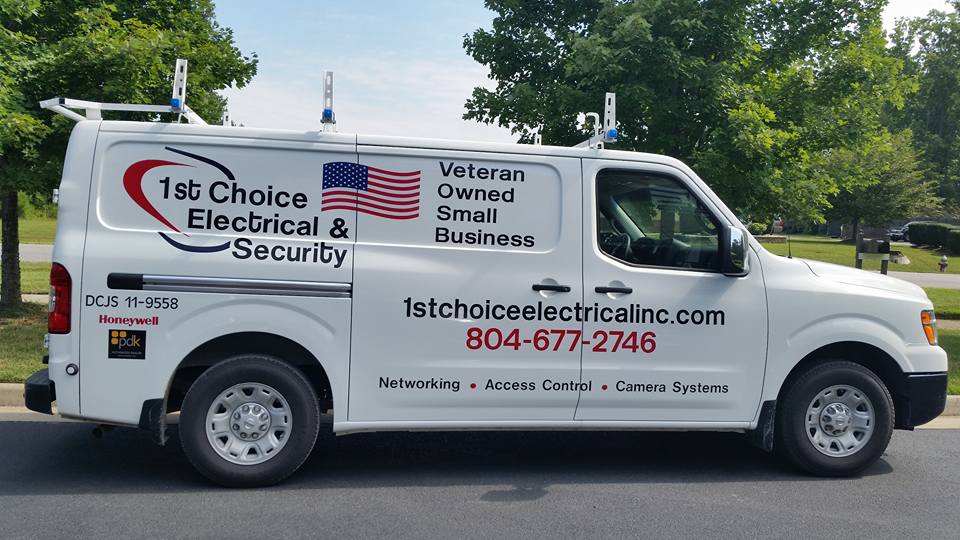1st Choice Electrical & Security | 1214 Robertson Town Rd, Bumpass, VA 23024, USA | Phone: (804) 677-2746