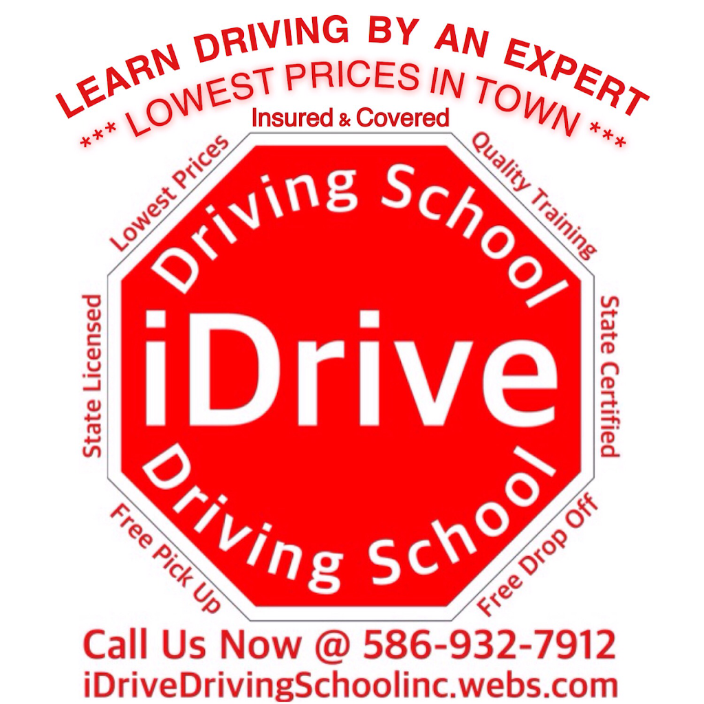 iDrive Driving School | 2171 Jonathan Dr, Sterling Heights, MI 48310 | Phone: (586) 932-7912