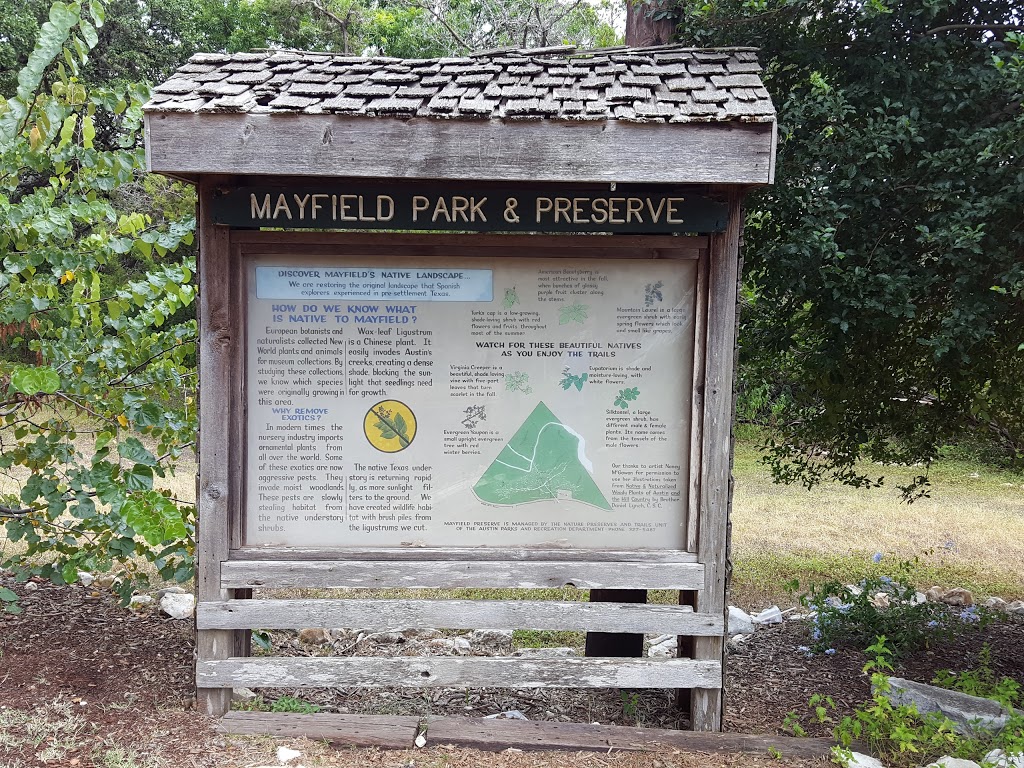 Mayfield Park and Nature Preserve | 3505 W 35th St, Austin, TX 78703, USA | Phone: (512) 974-6700