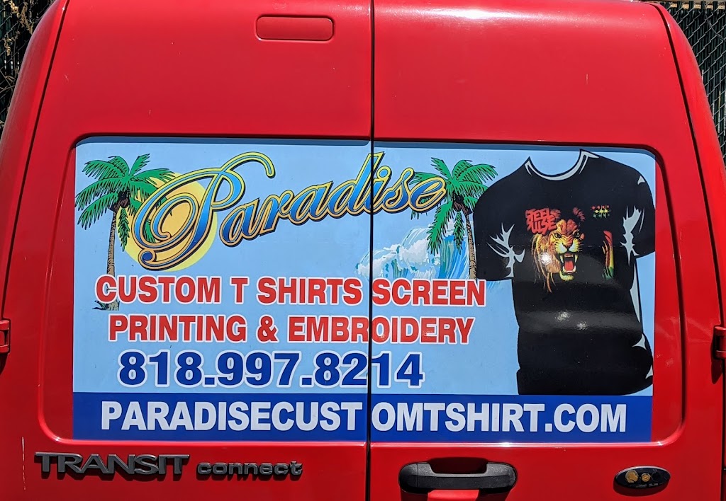 Paradise Screen Printing & Embroidery, inc. | 16118 Cohasset St, Van Nuys, CA 91406, USA | Phone: (818) 997-8214