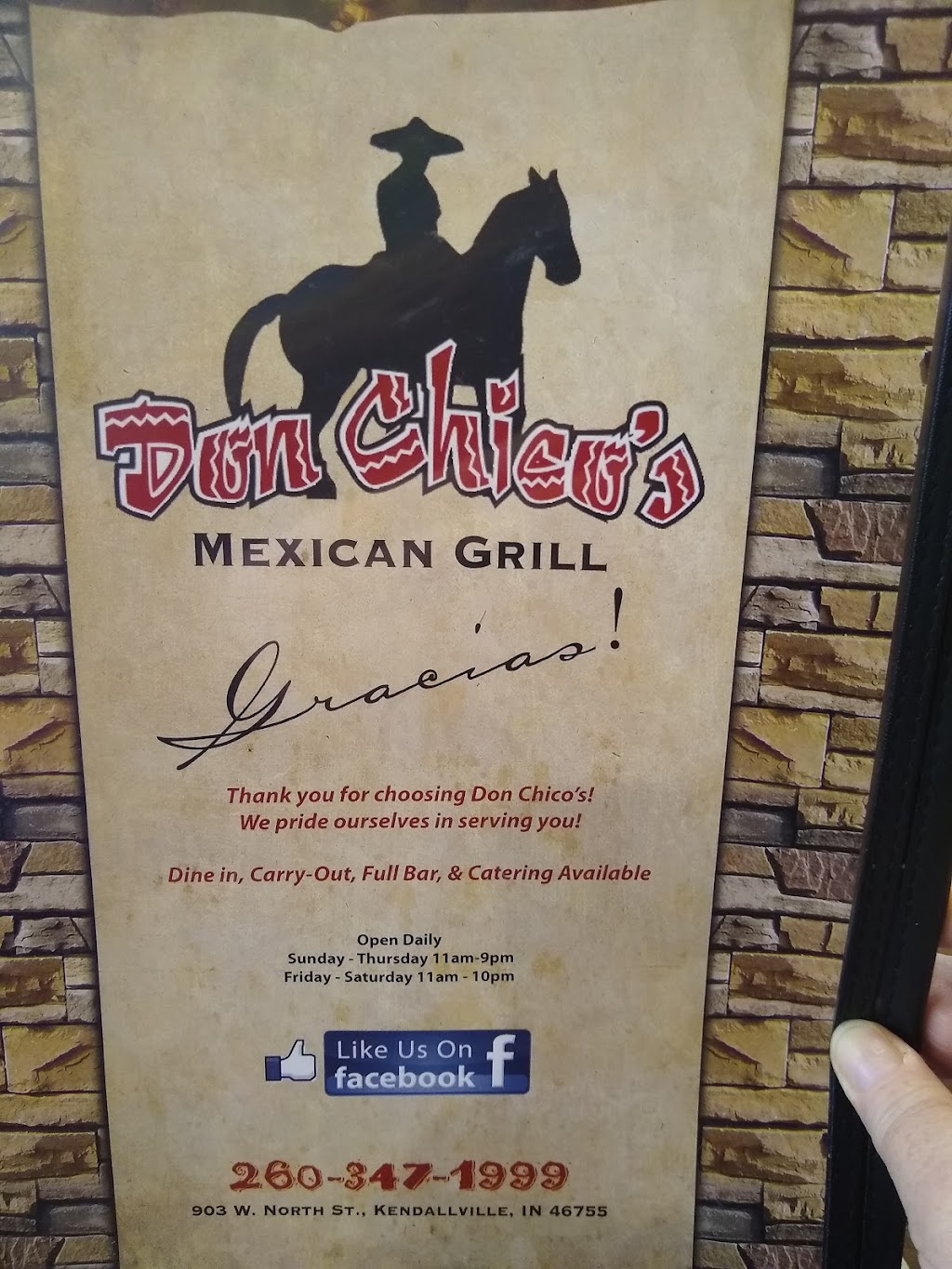 Don Chicos Mexican Grill | 903 W North St, Kendallville, IN 46755, USA | Phone: (260) 347-1999