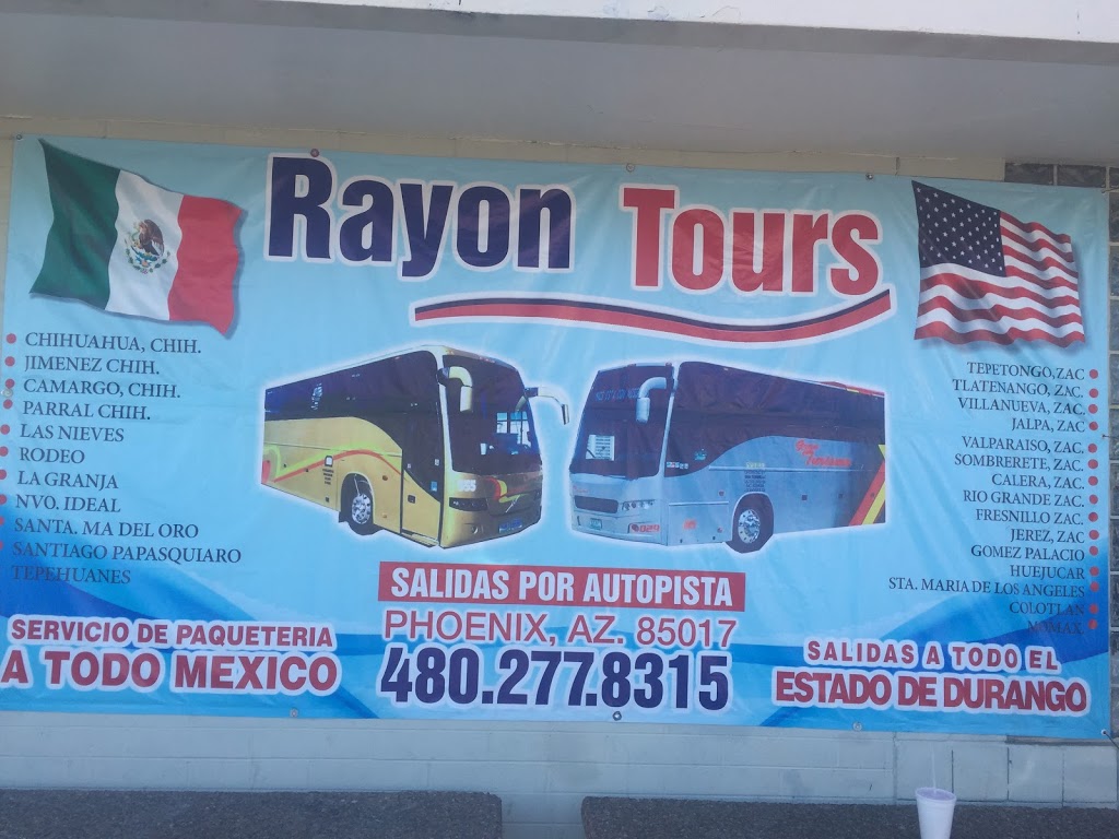 Rayon tours | 3904 Grand Ave, Phoenix, AZ 85019 | Phone: (480) 277-8315