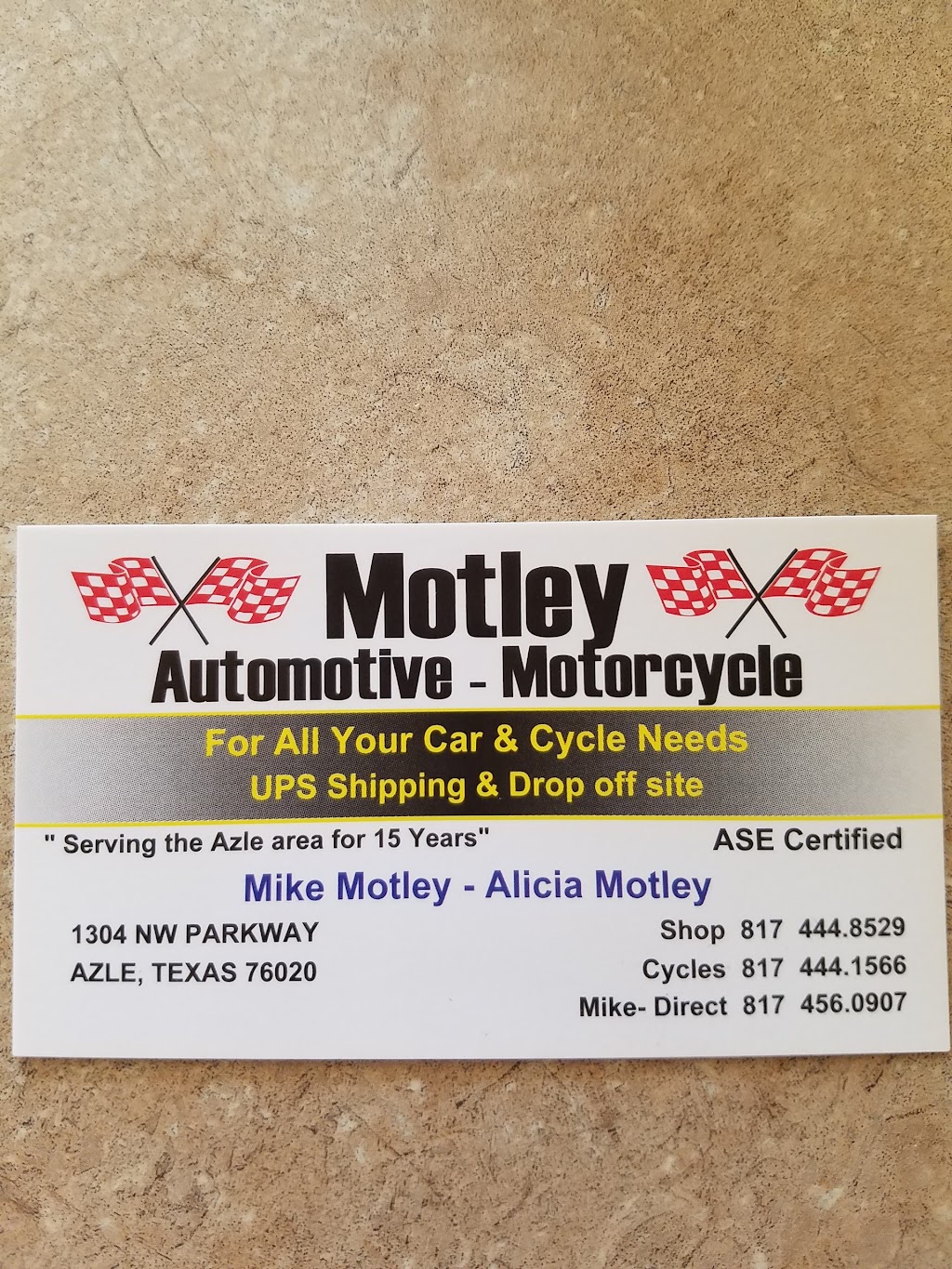 Motley Automotive | 1304 NW Pkwy St, Azle, TX 76020, USA | Phone: (817) 444-8529